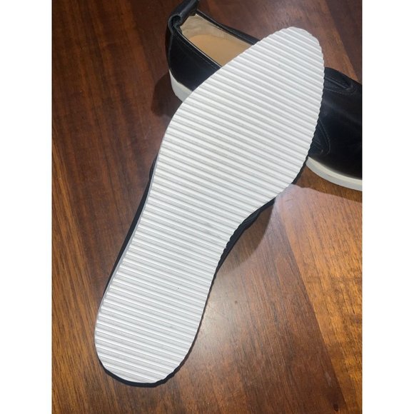 Everlane The Leather Street Shoe in Black New Womens Wedge Loafer - Picture 7 of 13